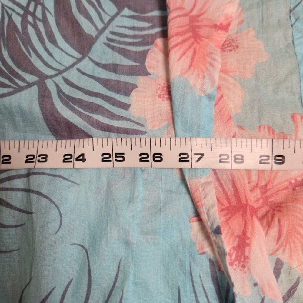 Charlie Paige NWT Womens Swim Cover Up One Size Blue Tropical Vacation Resort - Picture 8 of 9